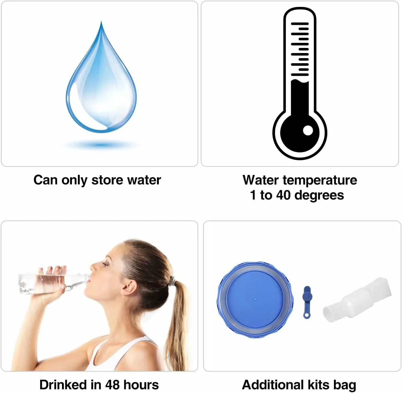 REDCAMP Portable Water Container with Spigot