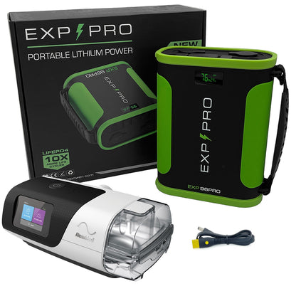 EXP96PRO APEX Battery (CPAP DC Cord Included)